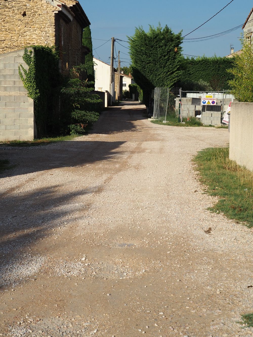Rue Font de Sance (vue côté Impasse des Merles)